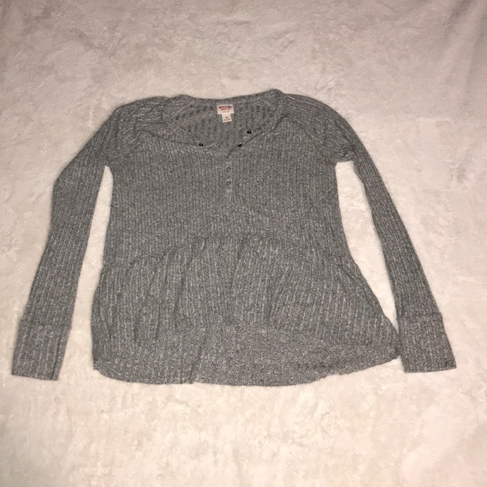 Mossimo Supply Co. Grey Flowy Sweater